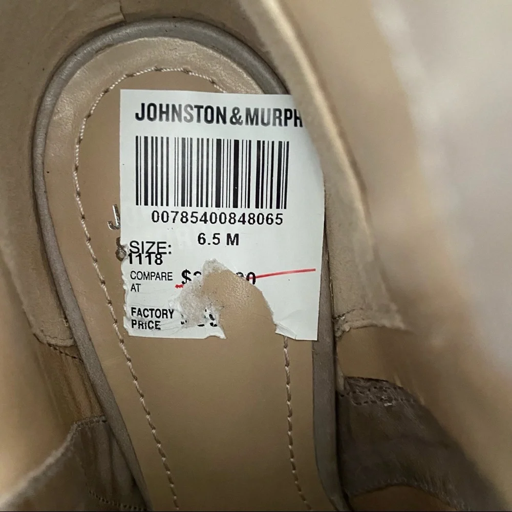 Johnston & Murphy Side Zip Stacked Heel Ankle Boots
